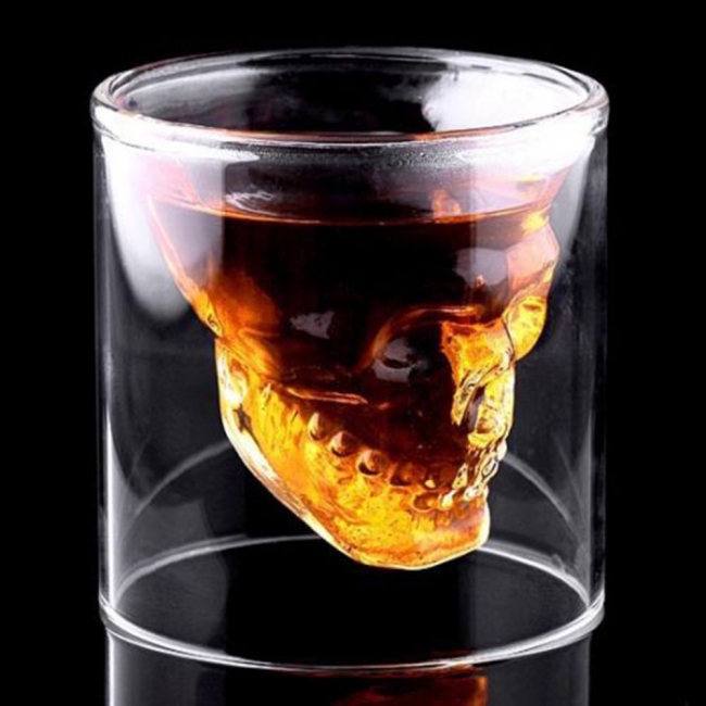Doomed Crystal Skull Shot Glass