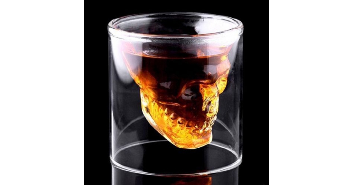Doomed Crystal Skull Shot Glass