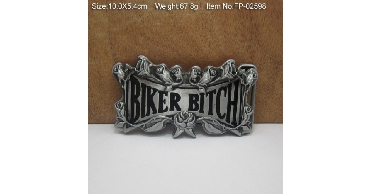 Biker Bitch Belt Buckle