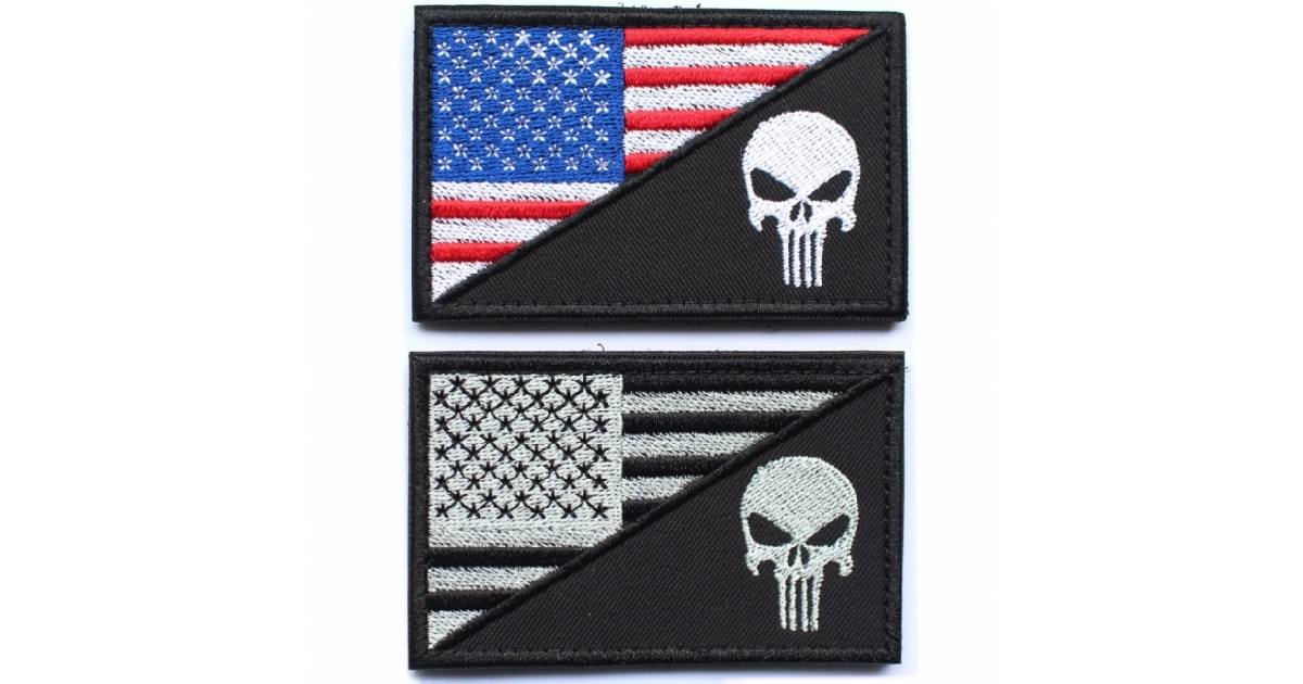 USA Flag/Skull 