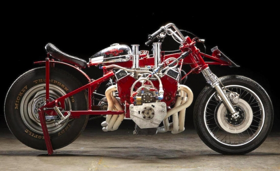 This World Record Motorcycle Is a V8 on Wheels, And It's For Sale