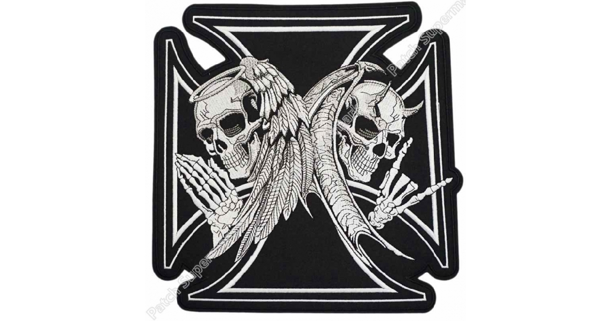 Dual Angelic Satanic Skulls -X-Large 