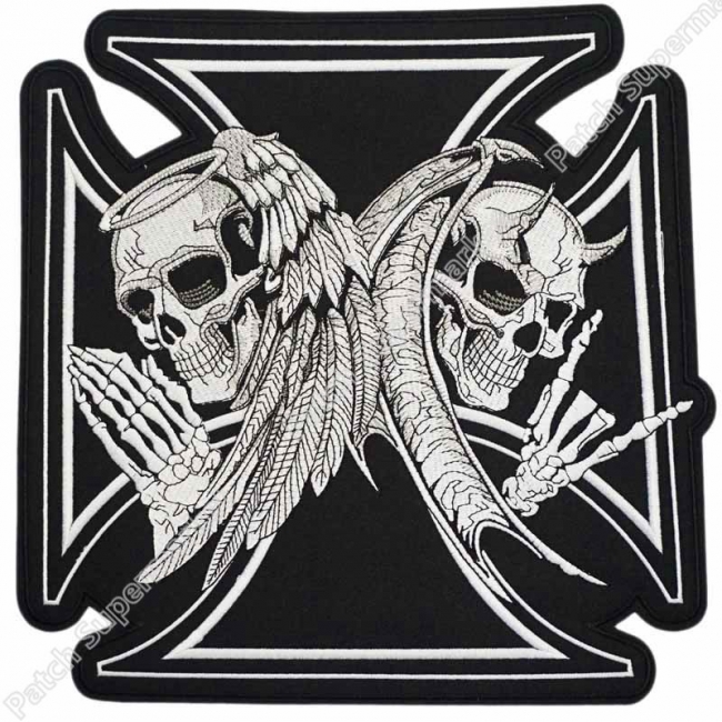 Dual Angelic Satanic Skulls -X-Large 
