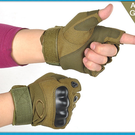 Full & Half Finger Armor Protected Biker Shell Gloves