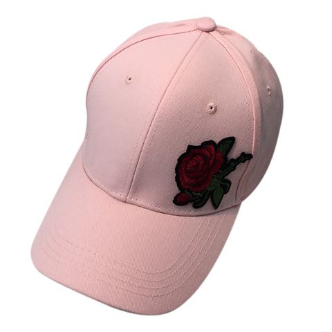 Ladies Red Rose Baseball Caps