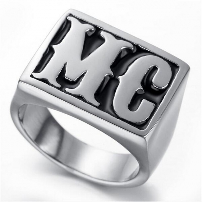 MC 316L Stainless Steel Biker Ring