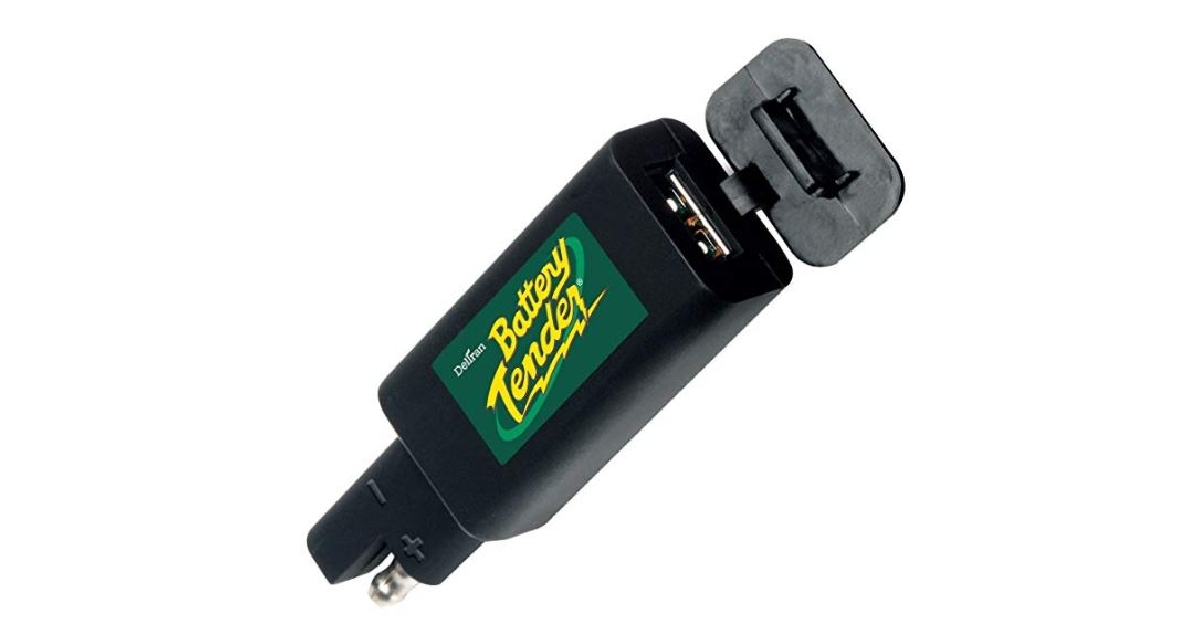 Battery Tender Quick Disconnect Plug with USB Charger