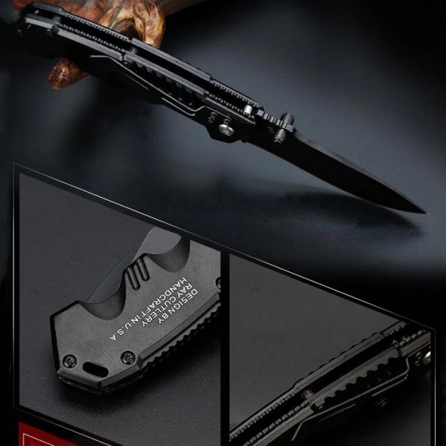 Black Sable Folding Survival Knife – Pro Survivals