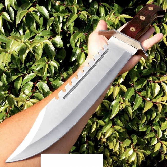 Monster Fixed Blade 16.5 inch RAMBO BOWIE TACTICAL SURVIVAL HUNTING KNIFE