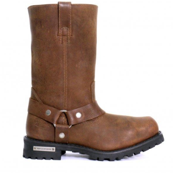 Hot Leathers Men's Tall Rust Brown Harness Boot 