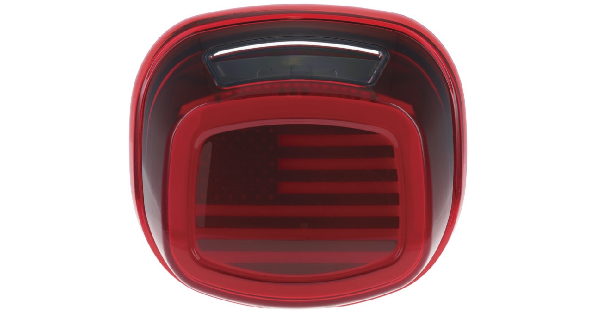 Kuryakyn Tracer US Flag LED Taillight For Harley 1999-2024