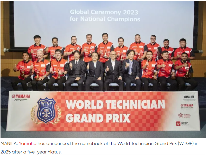 Yamaha’s World Technician Grand Prix to return in 2025