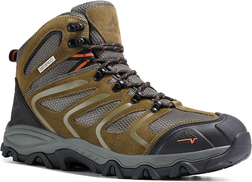 Mens Lightweight Waterproof  Ankle High Hiking Boots 