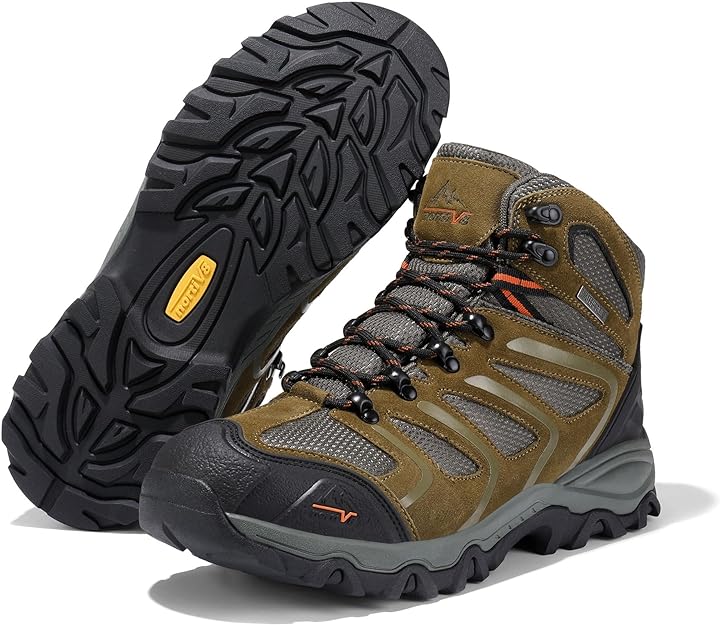 Men's Lightweight Waterproof  Ankle High Hiking Boots 