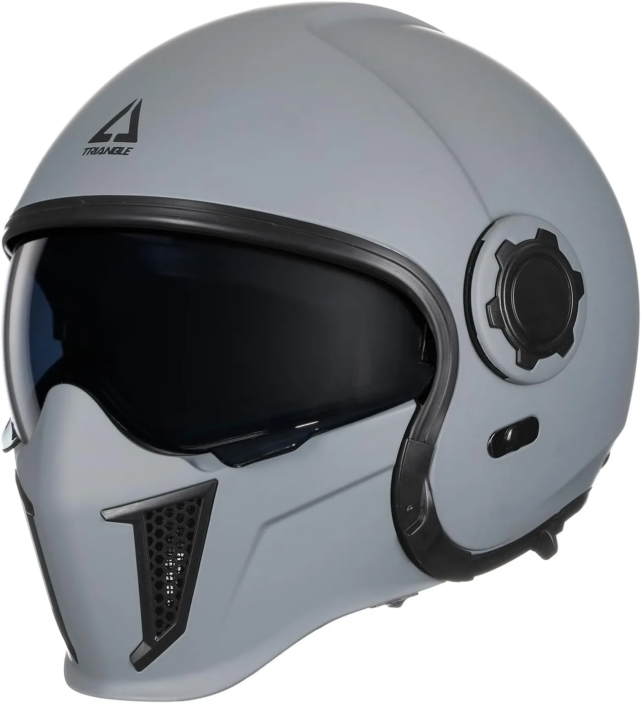 TRIANGLE Motorcycle Helmets Full Face Open face Helmet 3/4 for Men Dual Visor with Internal Tinted Sunshield DOT Approved