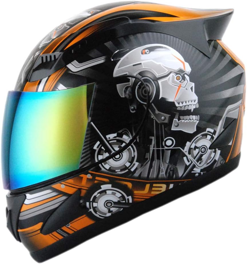 1Storm Full Face Mechanic Skull Helmet 