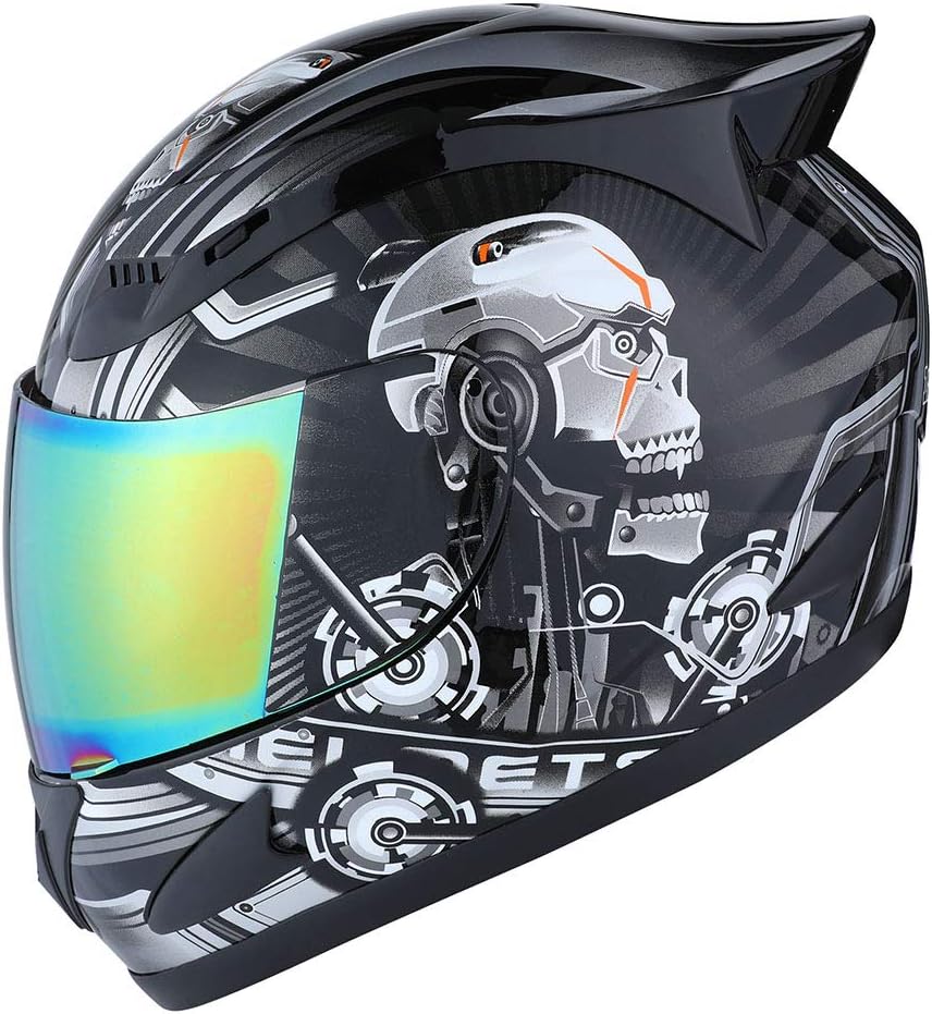 1Storm Full Face Mechanic Skull Helmet 