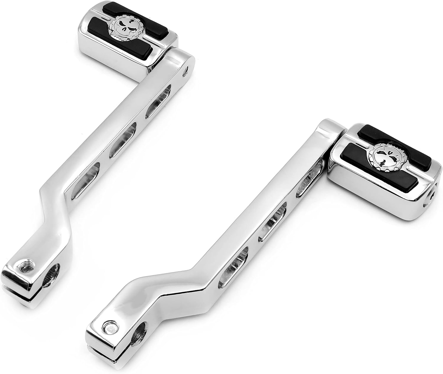 Chrome Aluminum Heel/Toe Skull Shift Levers