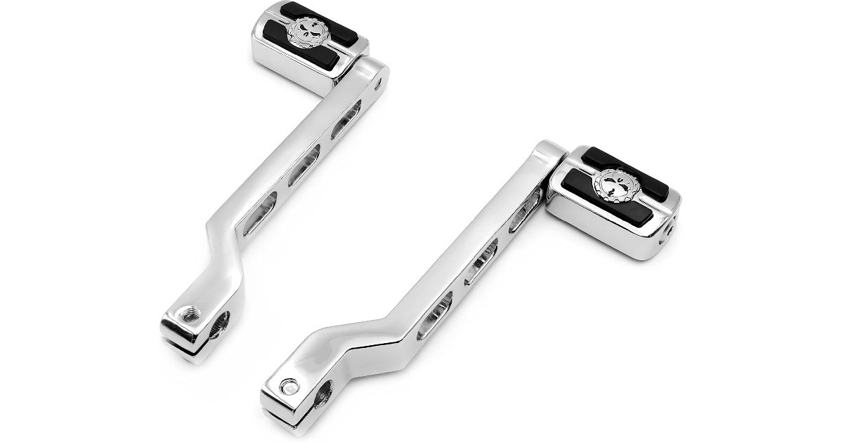 Chrome Aluminum Heel/Toe Skull Shift Levers