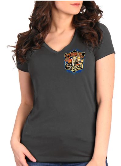 2025 Sturgis Motorcycle Rally Rushmore Ladies Tee