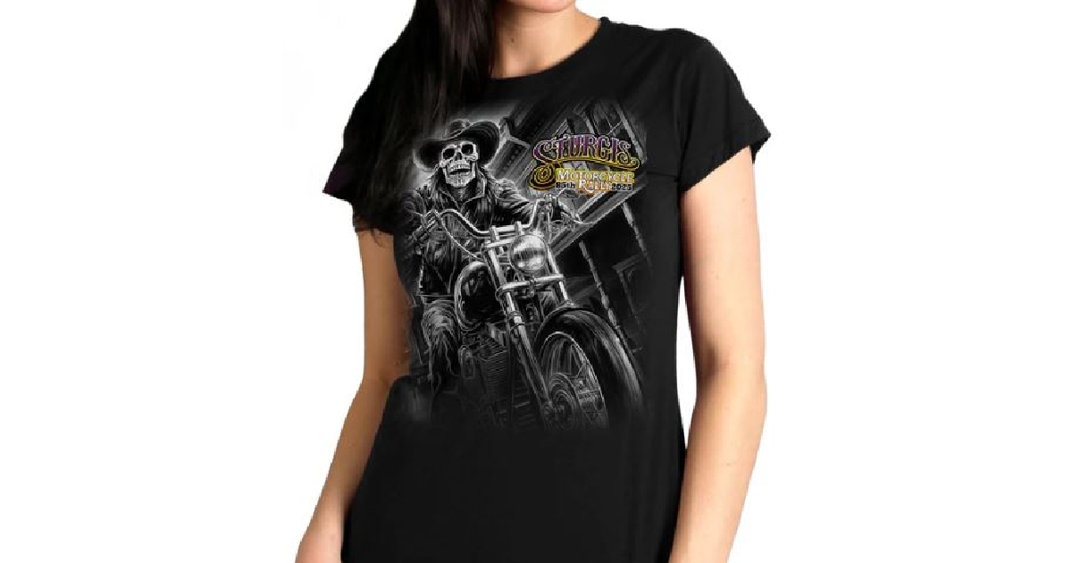 2025 Sturgis Motorcycle Rally #1 Ghost Rider Ladies Tee