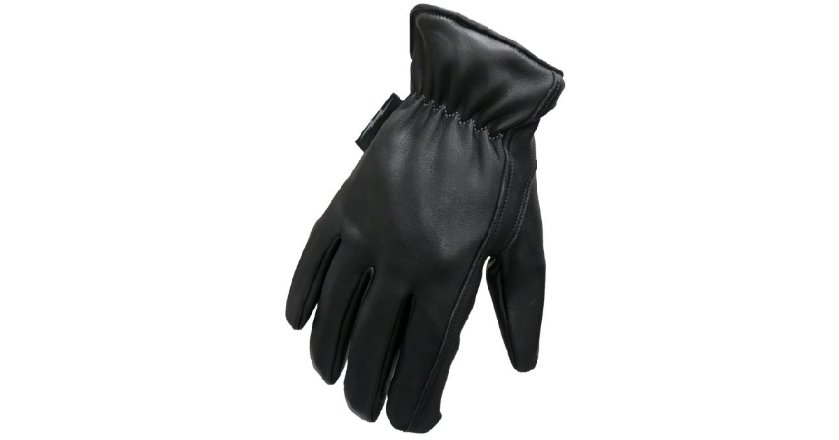 Hot Leathers Uni-Sex 'Flannel Lined' Deer Skin Leather Gloves