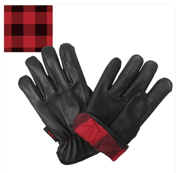 Hot Leathers Uni-Sex 'Flannel Lined' Deer Skin Leather Gloves