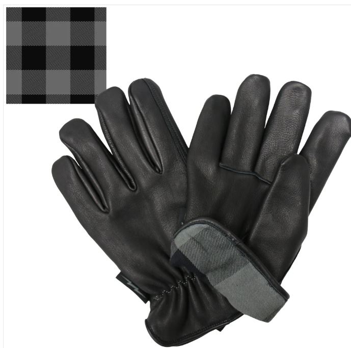 Hot Leathers Uni-Sex 'Flannel Lined' Deer Skin Leather Gloves
