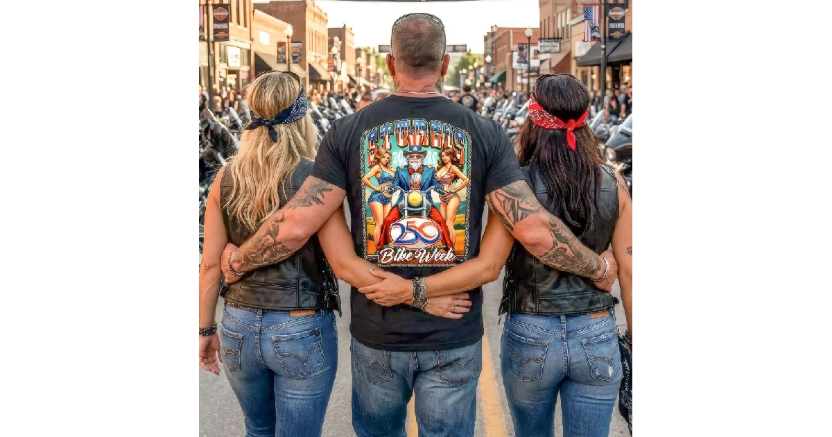 Men's 2026 Sturgis 250th Motorcycle Rally T-Shirt 