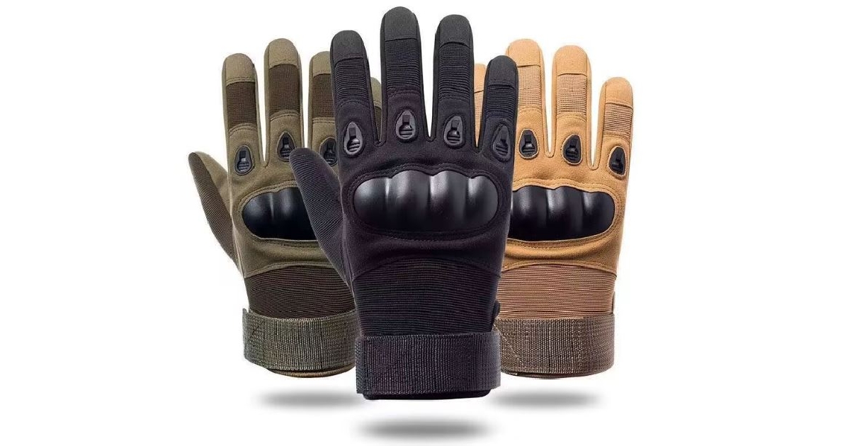 Full & Half Finger Armor Protected Biker Shell Gloves