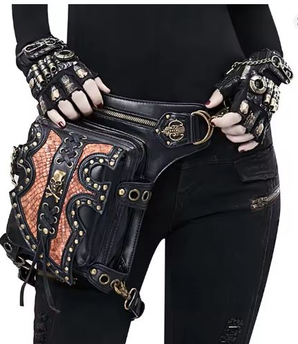 Ladies Rally Multi-function Skull Waist/Hip Bag