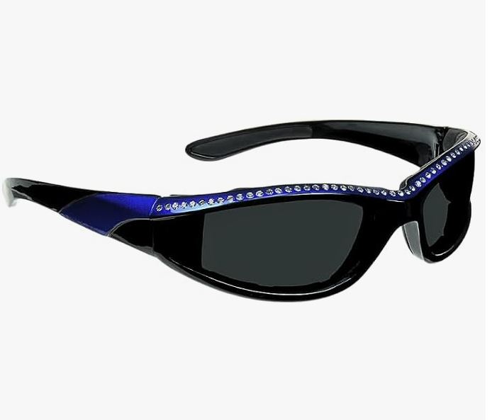 Bikershades Rhinestone Motorcycle Safety Sunglasses for Women
