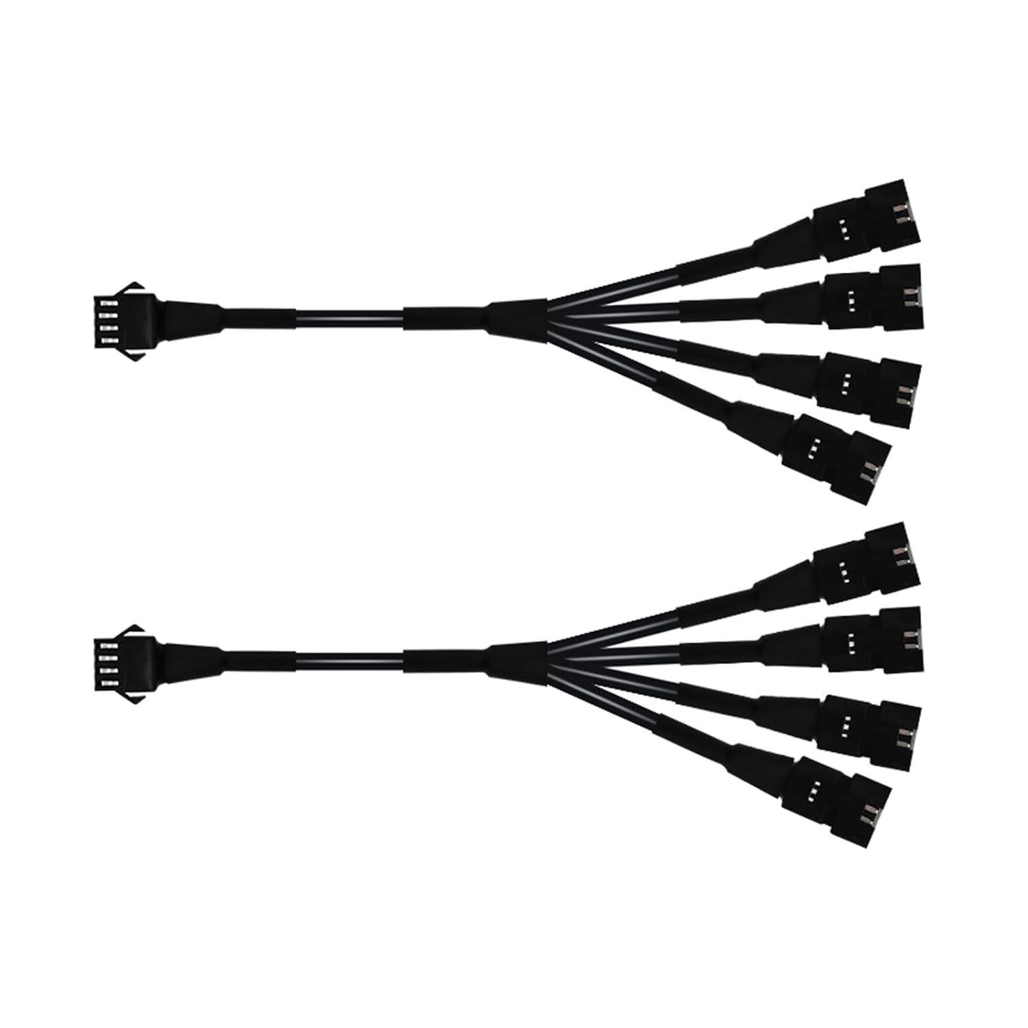 2pc 4 Way Splitter Y Cable for Use with 4 Pin 5050 LED SMD RGB NEON Accent Kits