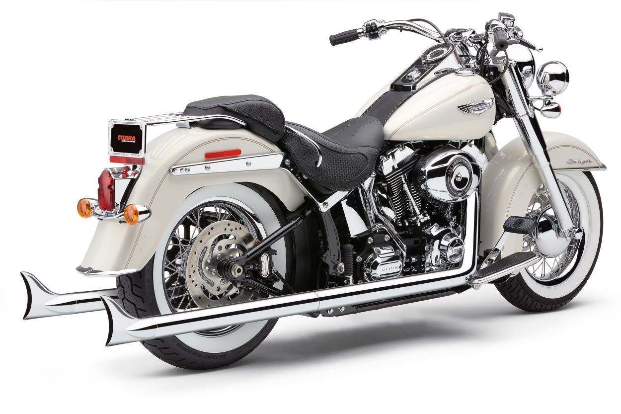 COBRA BAD HOMBRE TRUE DUAL FISHTAILS CHROME SOFTAIL 07-11