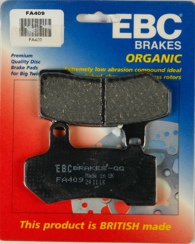 EBC BRAKE PADS FA409 ORGANIC