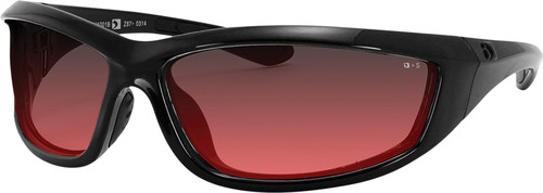 BOBSTER CHARGER SUNGLASSES BLACK W/ROSE LENS
