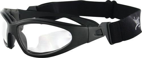BOBSTER GXR SUNGLASSES BLACK W/CLEAR LENS