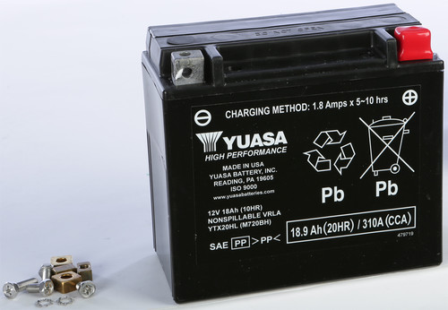 YUASA BATTERY YTX20HL SEALED FACTORY ACTIVATED