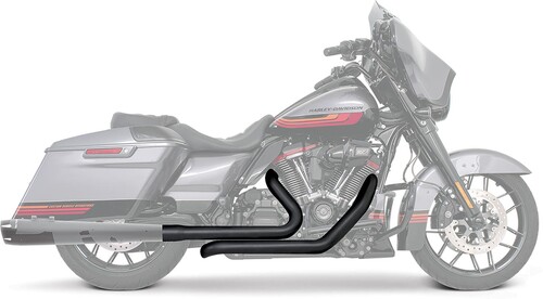 FREEDOM TUCK & UNDER HEADER BLACK `95-08 FLT/H