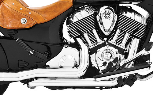 FREEDOM TRUE DUAL HEADERS CHROME `14-UP INDIAN EX SCOUT