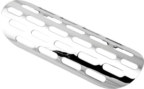 HARDDRIVE EXHAUST HEAT SHIELD SLOTTED 1.75X9