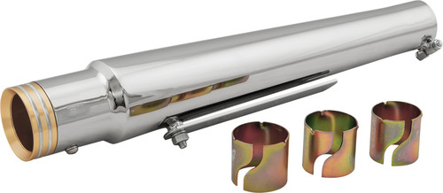HARDDRIVE TRUMPET STYLE MUFFLER GOLD BILLET END CAP