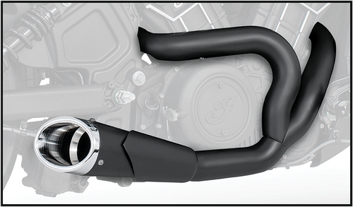FREEDOM COMBAT 2-1 SHORTY BLACK W/CHROME TIP `14-UP SCOUT