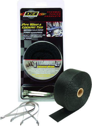 DEI PIPE WRAP & LOCKING TIES BLACK TITANIUM