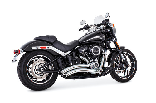 FREEDOM SHARP CURVE RADIUS CHROME W/BLACK TIP M8 SOFTAIL