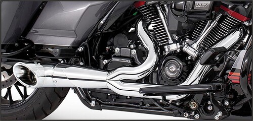 FREEDOM TURNOUT 2-1 CHROME W/ CHRM TIP `95-16 FLT/H