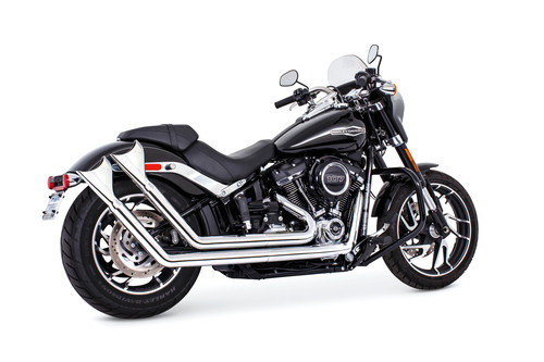 FREEDOM UPSWEEP W/FISHTAILS CHROME M8 SOFTAIL