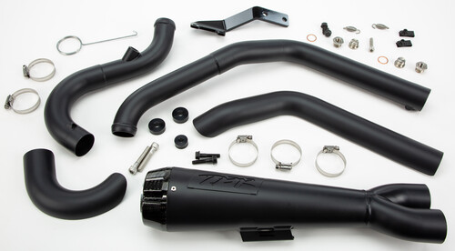 TBR COMP S 2IN1 EXHAUST SOFTAIL BLACK W/CARBON END CAP