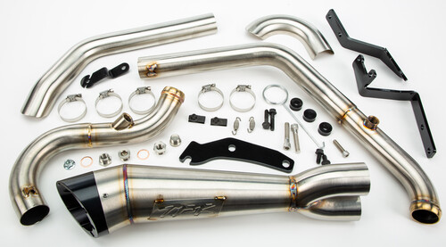 TBR COMP S 2IN1 EXHAUST SOFTAIL W/TURNOUT BRUSHED