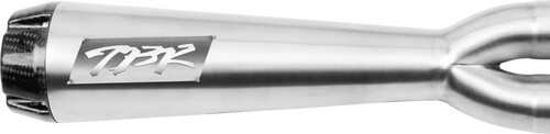 TBR COMP S 2IN1 EXHAUST DYNA BRUSHED W/CF END CAP